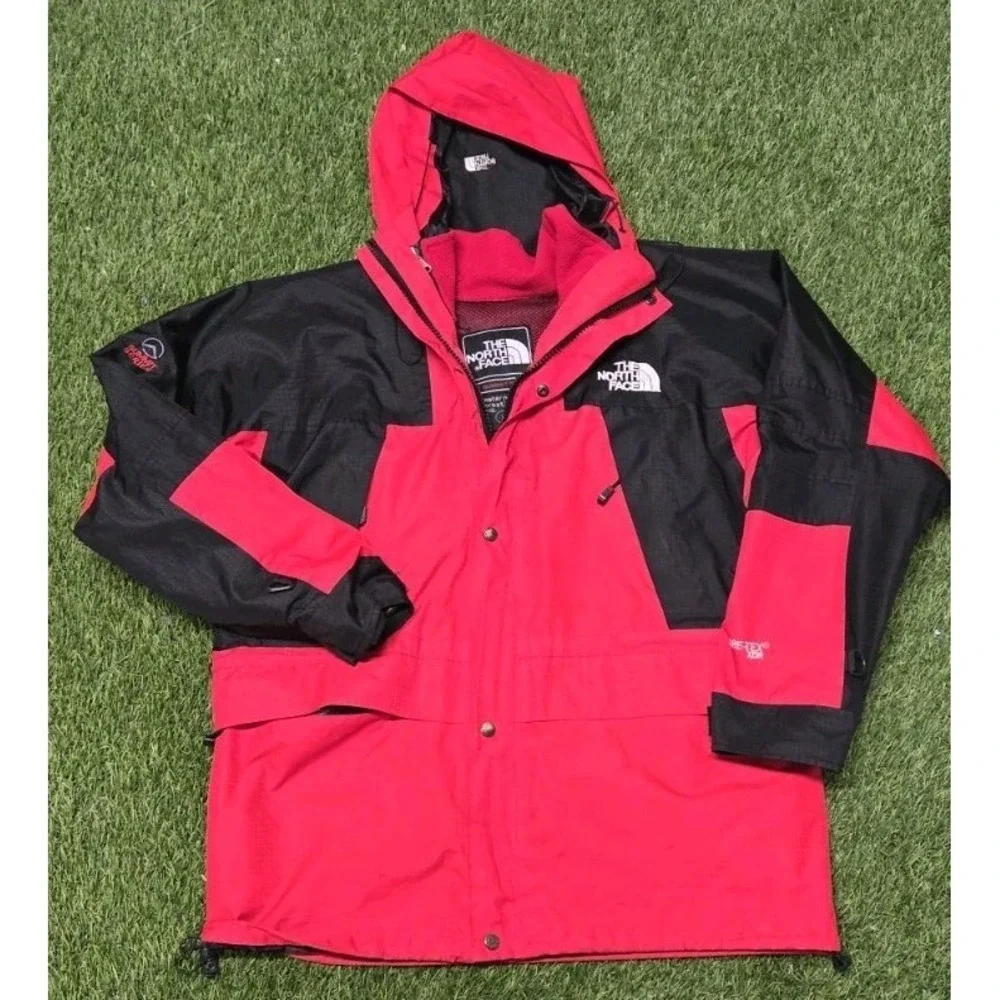 The North Face Summit Series Gore-Tex XCR‎ Jacket Red Black Mens Medium Vintage
